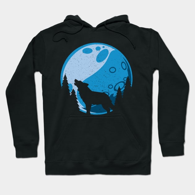 Wolf Moon Wolves Hoodie by RadStar